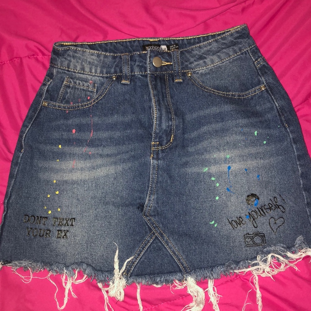 Boohoo Denim Skirt